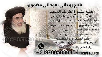 شيخ روحاني سوداني مضمون